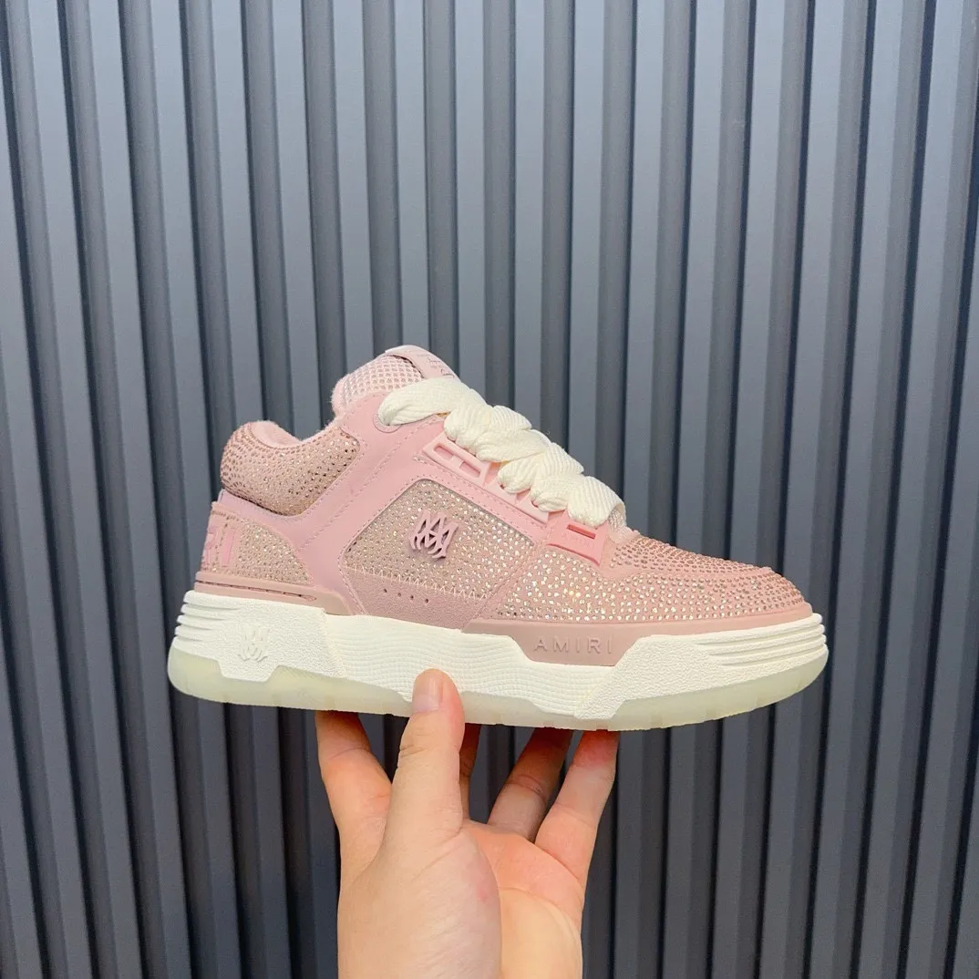 Men's men's shoes 💰800 AMIRI Amir Couple's new hot brick high street sneakers with bone sports shoes, toe-layer cowhide upper, upper side bones, purely hand-stitched, with good three-dimensional effect, customized metal LOGO, code number 35-44 (45, 46 customized)